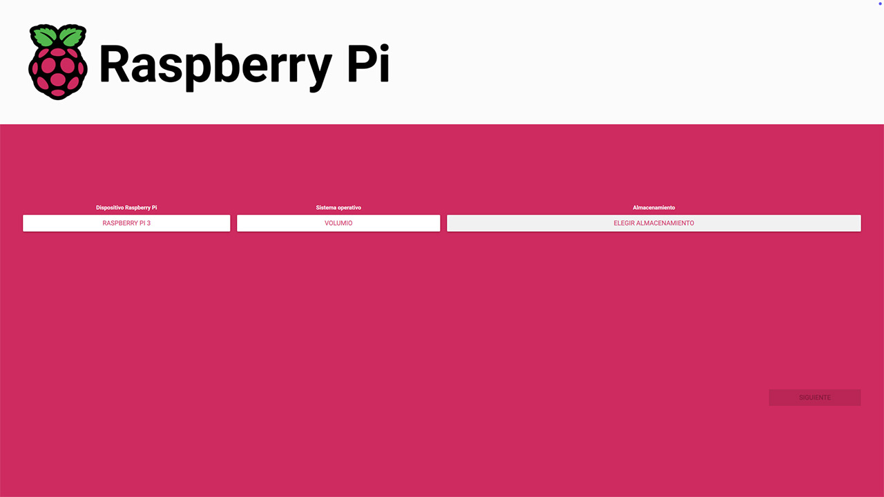 Install Volumio. Raspberry Pi Imager