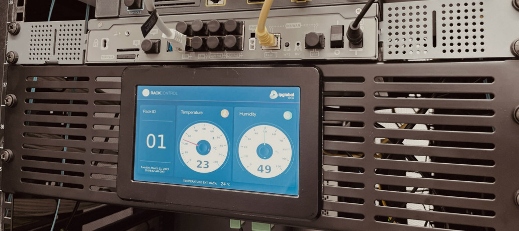 Display screen. Temperature and humidity control system for rack cabinets