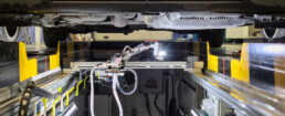 Vehicle technical inspection robot