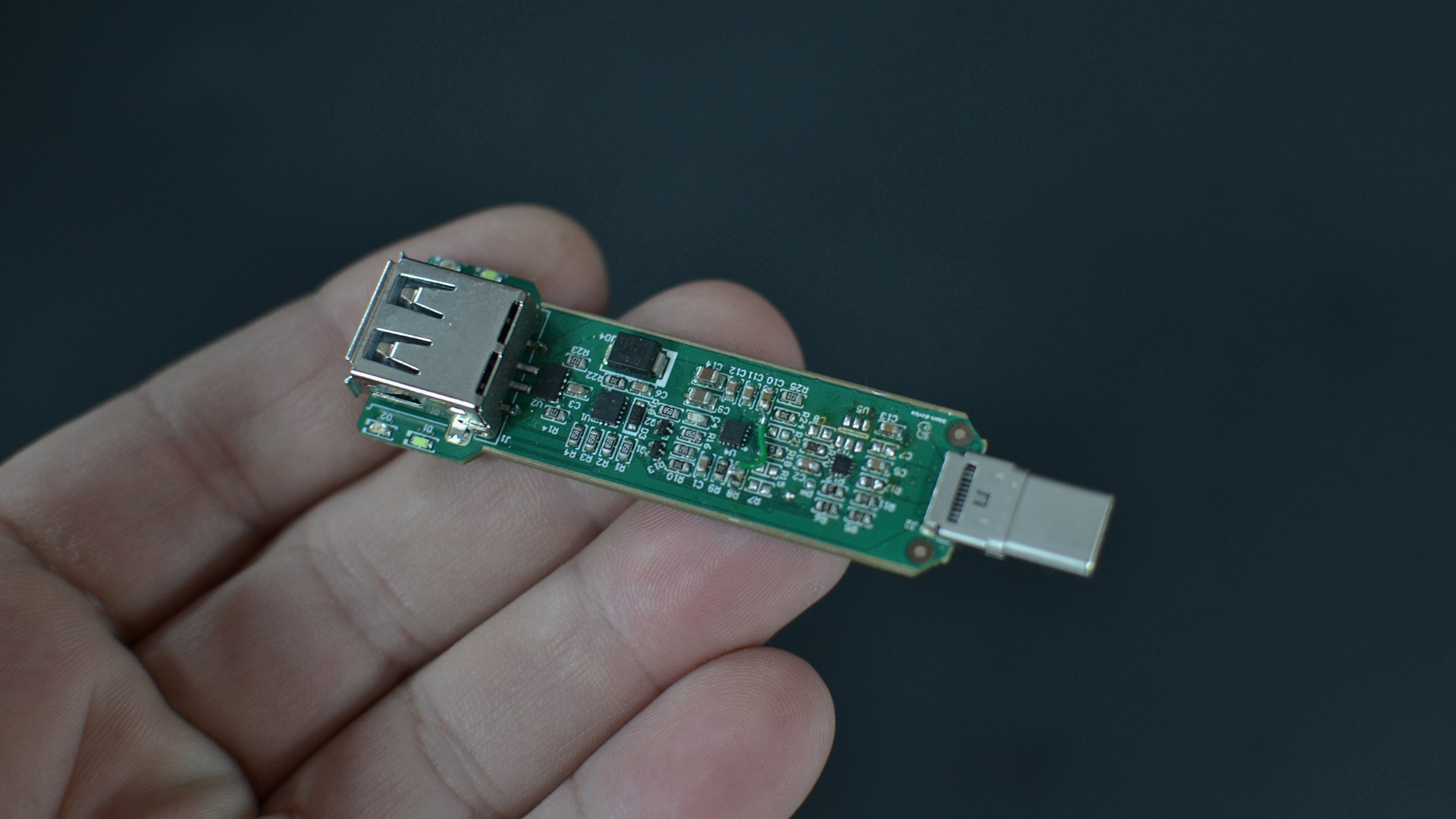 USB port protector. USB-C prototype