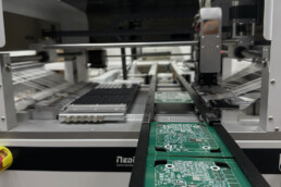 Pick and place machine. blackdevice SMT line