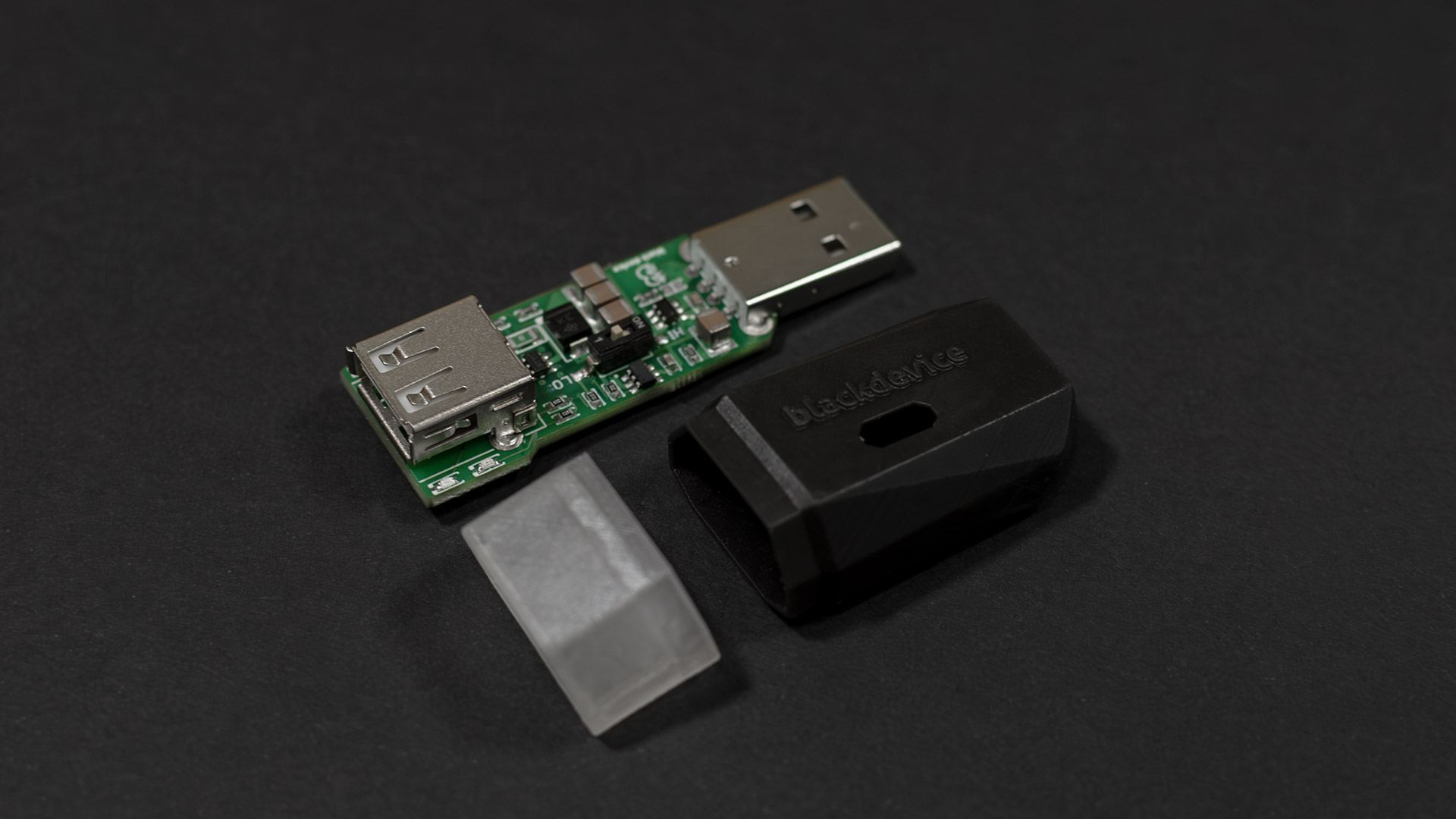 USBSafe PCB and enclosure samples