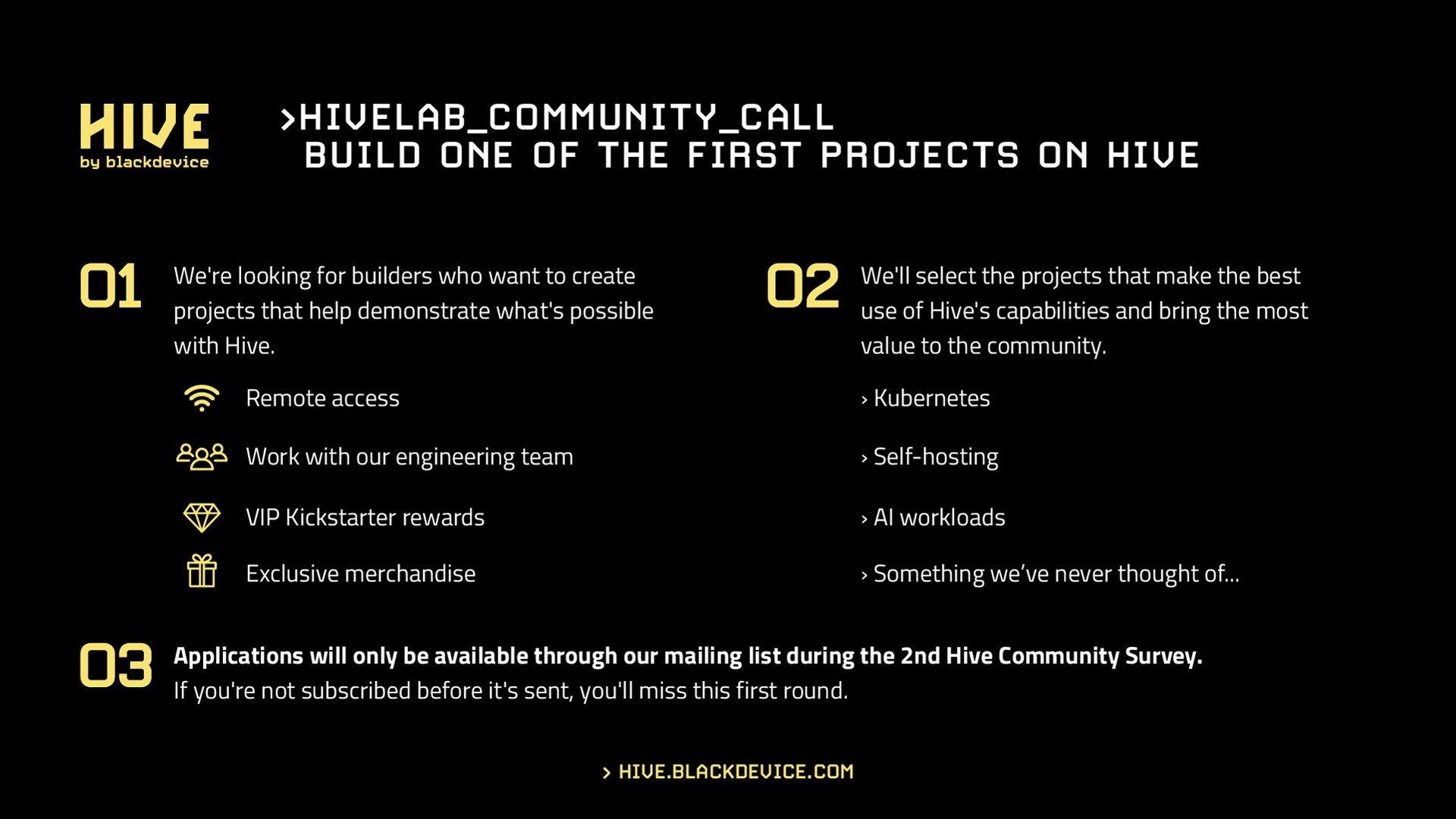 HiveLab community call